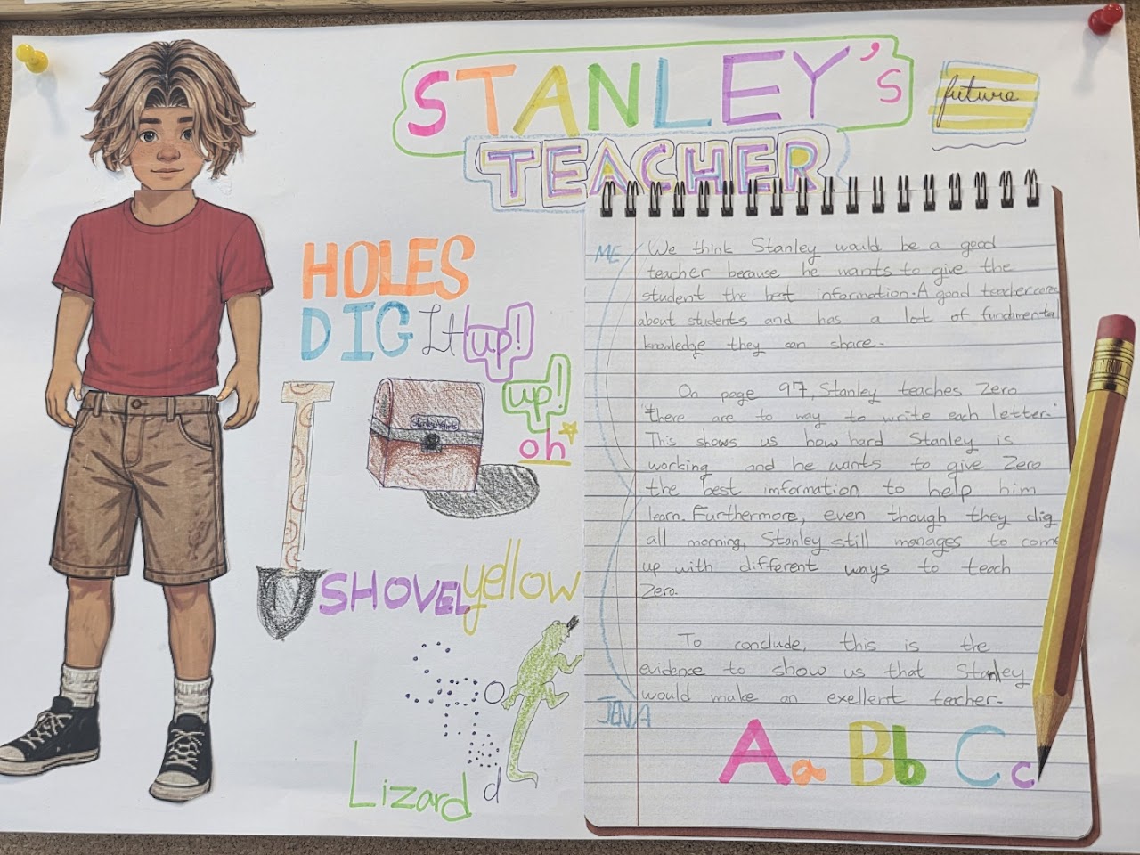 Student project image 4 for the Holes literary analysis assessment
